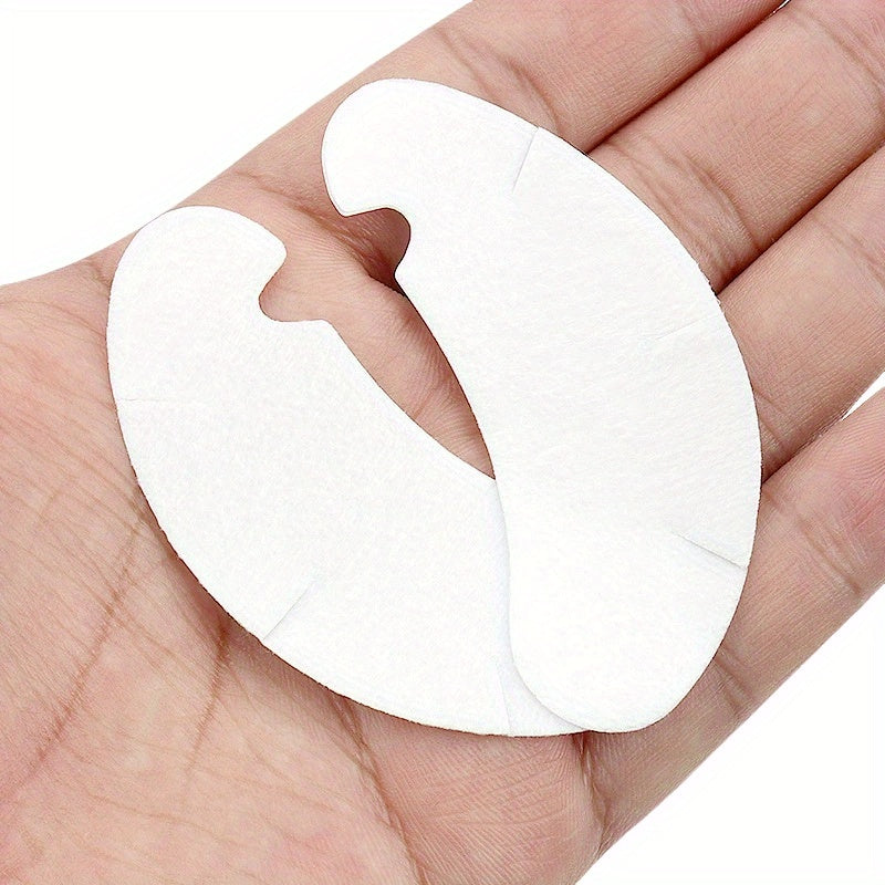 100 Pairs Pink Hydrogel Eye Patch - Natural Lint-Free Under Eye Gel Pads for Lash Extensions & Beauty Tools, Alcohol-Free, Lash Extension Supplies | Natural Lint-Free Pads | Hydrogel Eye Patch, Eye Patch